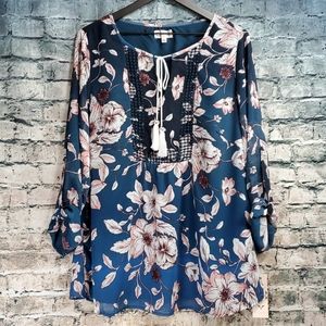 Nanette Lepore | Pretty Ombre Floral Boho Blouse